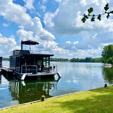 Luxury Houseboat With Beautiful Views Hotel Middelaar Exterior photo
